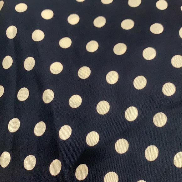 Navy Blue Polka Dot Skirt - Picture 2 of 7